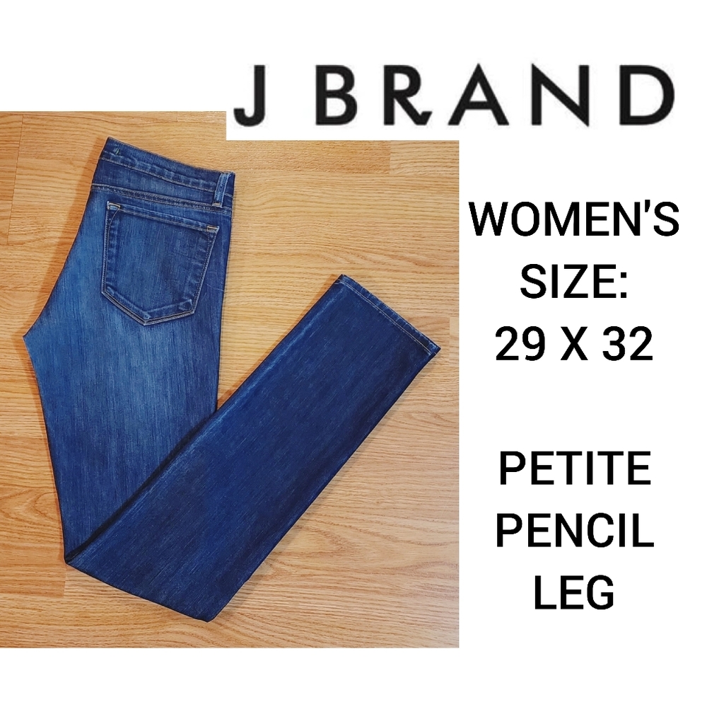 J BRAND Petite Pencil Leg Jeans - Women's Size 29X32